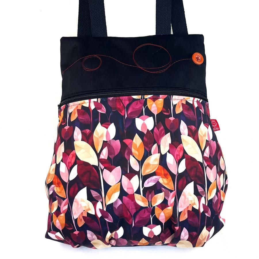 Mochila de tela Roja 1