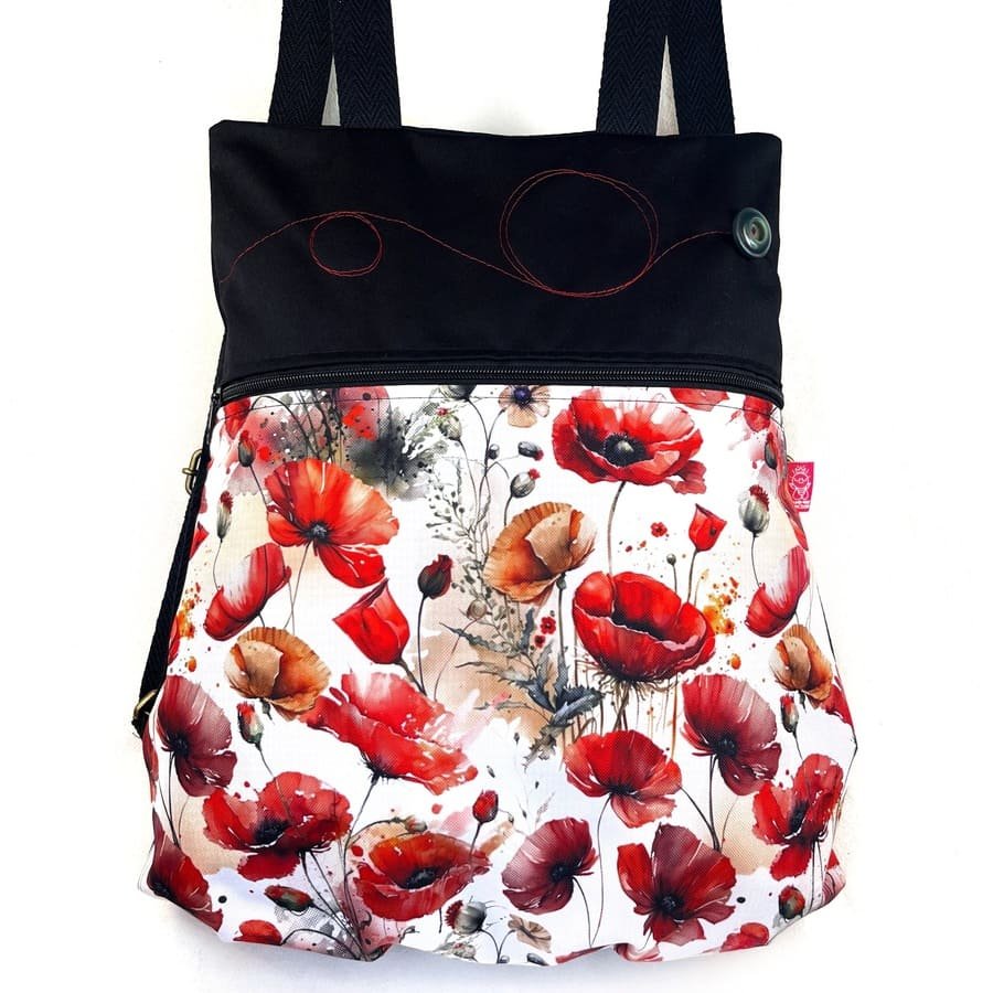 Mochila femenina handmade, sostenible - Mary 1 - La Bicha Creativa