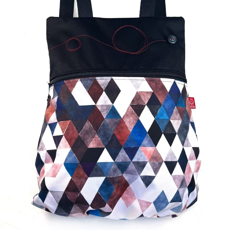 Mochila tela handmade MB025 – Bicha Geo 1