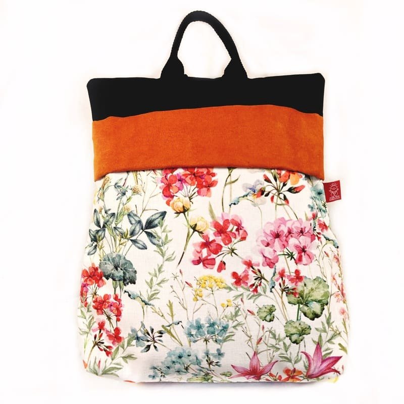 mochila hecha a mano antirrobo Spring - La Bicha Creativa